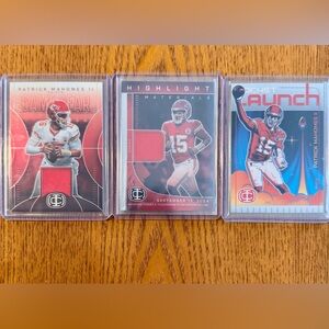 🔥 Patrick Mahomes Card Lot (3 Cards) 2025 Panini 2  Patch + Inserts Chiefs 🔥